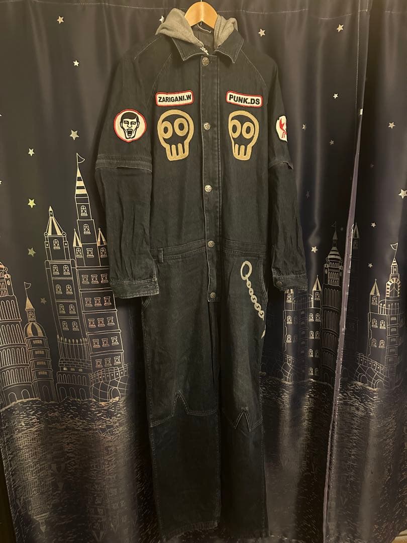 PUNK DRUNKERS ツナギ ザリガニワークス ツナギ デニム XL
