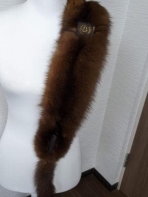 202 SOBOL　ロシアンセーブル　フルスキン　ティペット　マフラー　毛皮