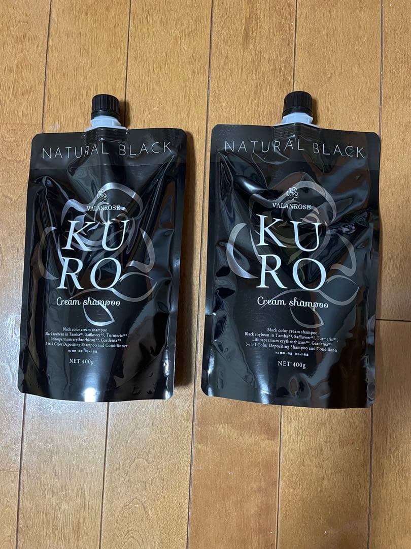 【新品】バランローズ KURO クリームシャンプー ナチュラルブラック 400g