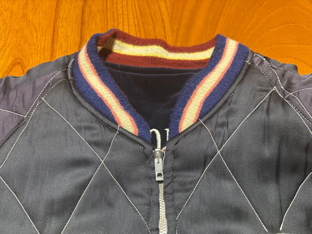 極美品 テーラー東洋 スカジャン 別珍 サテンキルト 特大 TT11846