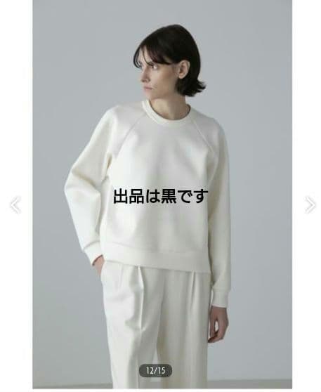 新品未使用タグ付き アドーア モノテック カットソー 38 黒