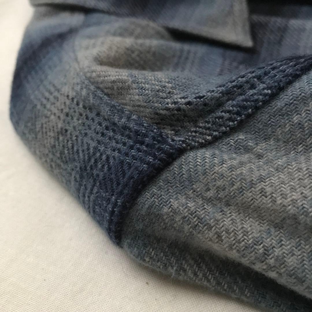 トップス 00s patagonia OMBRE CHECK SHIRT BLUE