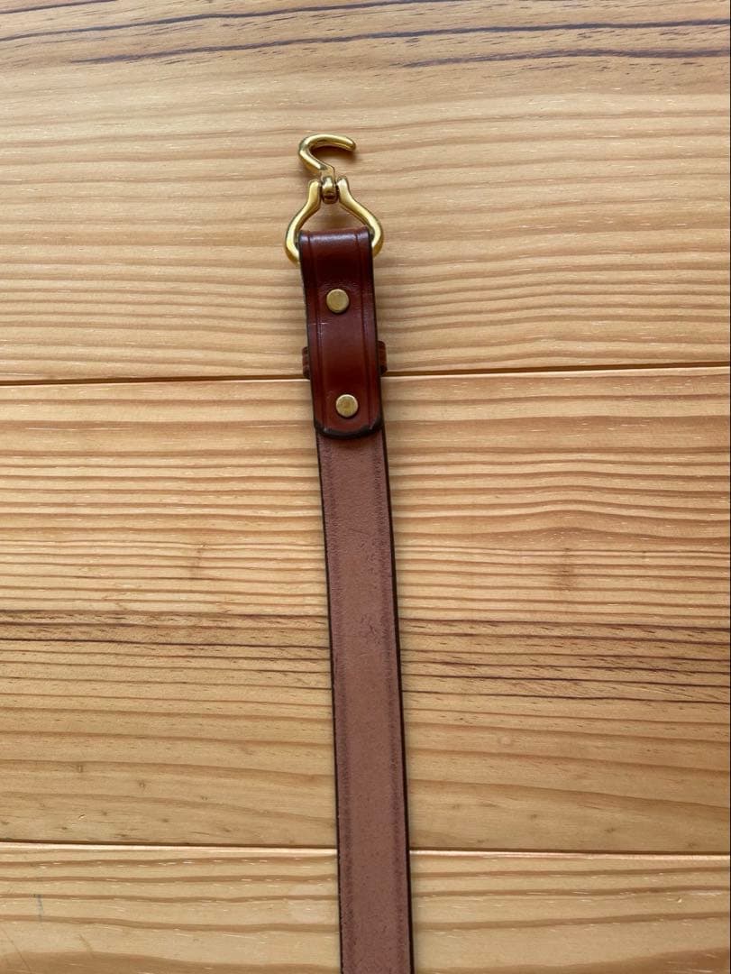 新品 TORY leather 34インチ フック バックル ベルト 幅1インチ