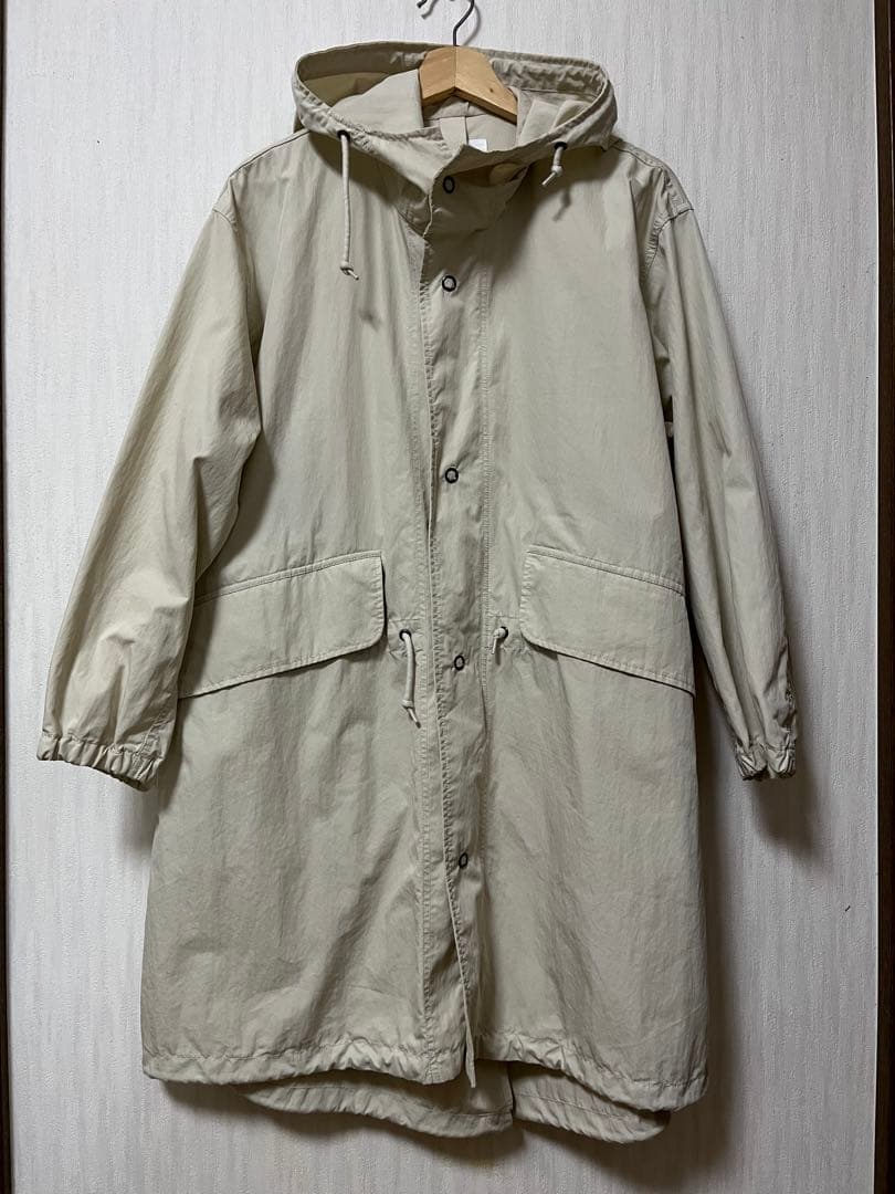 MHL.／WASHED COTTON NYLONコート