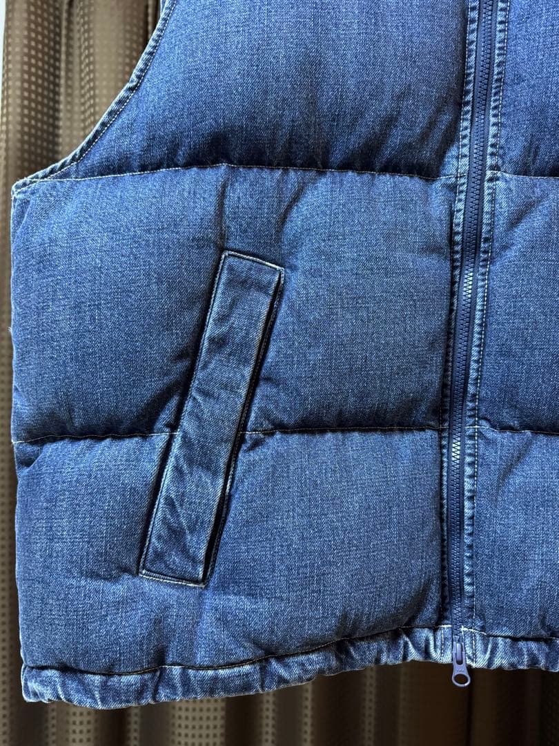 Supreme/Nike Denim Puffer Vest Lサイズ