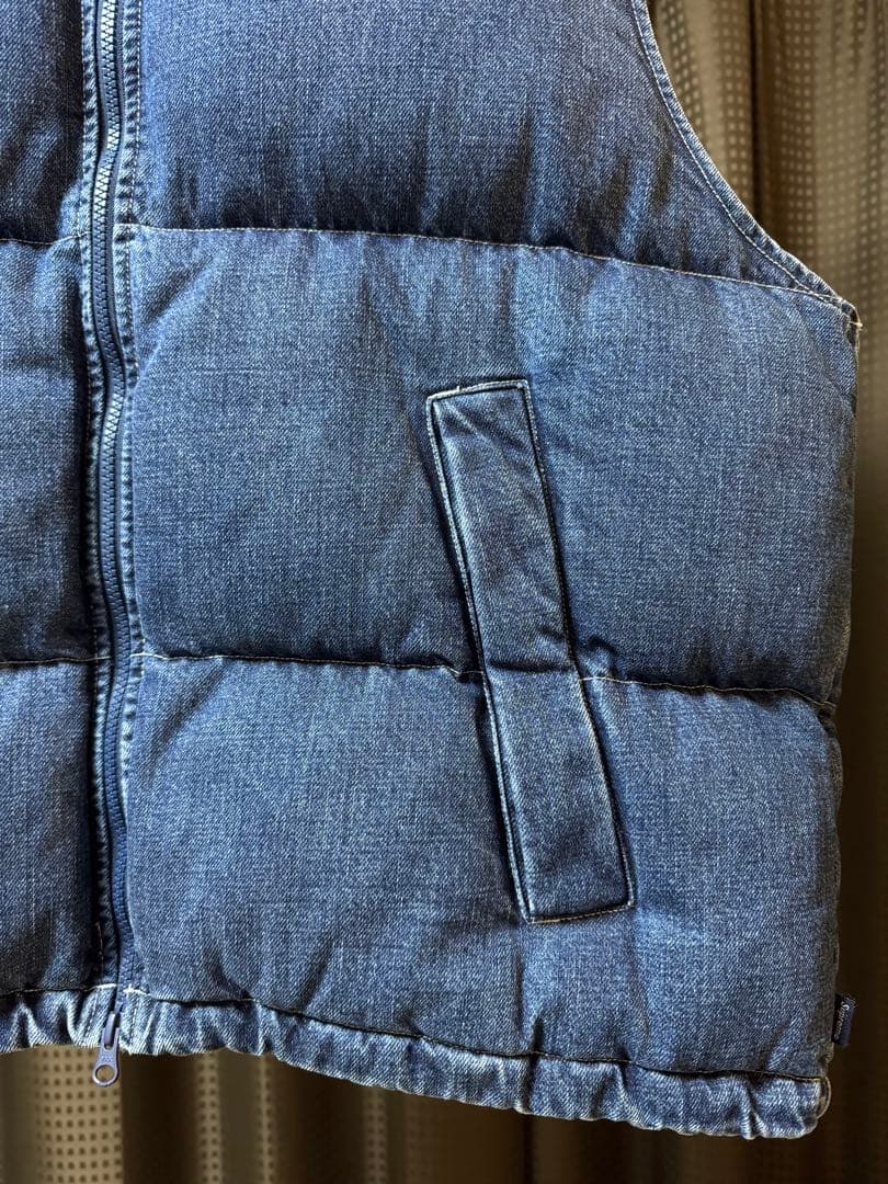 Supreme/Nike Denim Puffer Vest Lサイズ