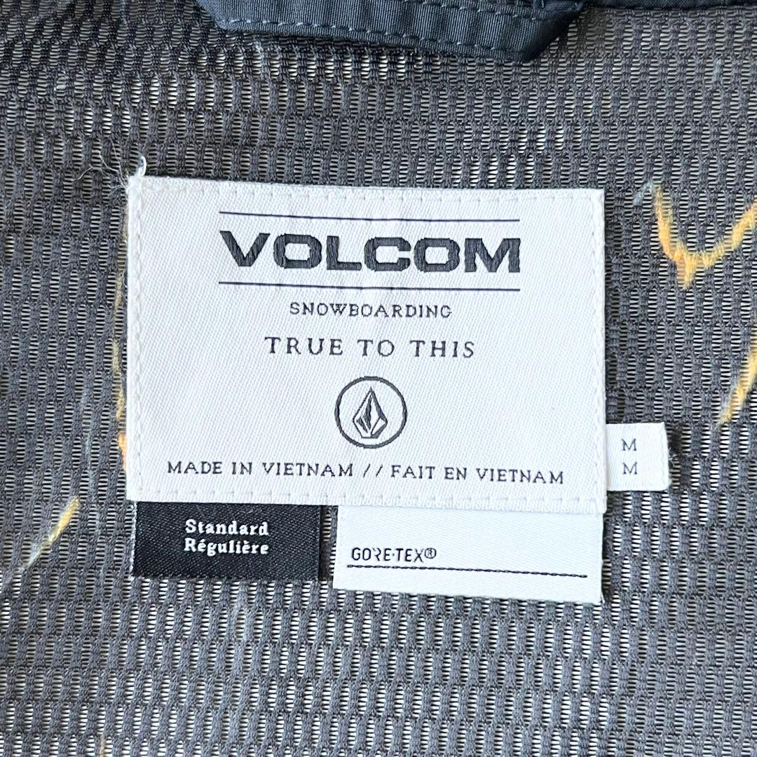 3283【美品】ボルコム　ジャケット ゴアテックス 無地 メンズ スノボ 黒　M