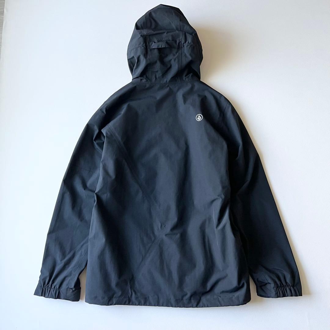 3283【美品】ボルコム　ジャケット ゴアテックス 無地 メンズ スノボ 黒　M