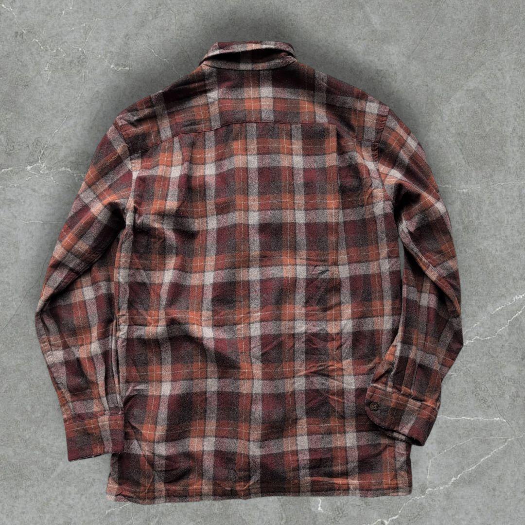 服*り様 ペンドルトン ボードシャツ ウール Mサイズ ブラウン系 マルチカラー
