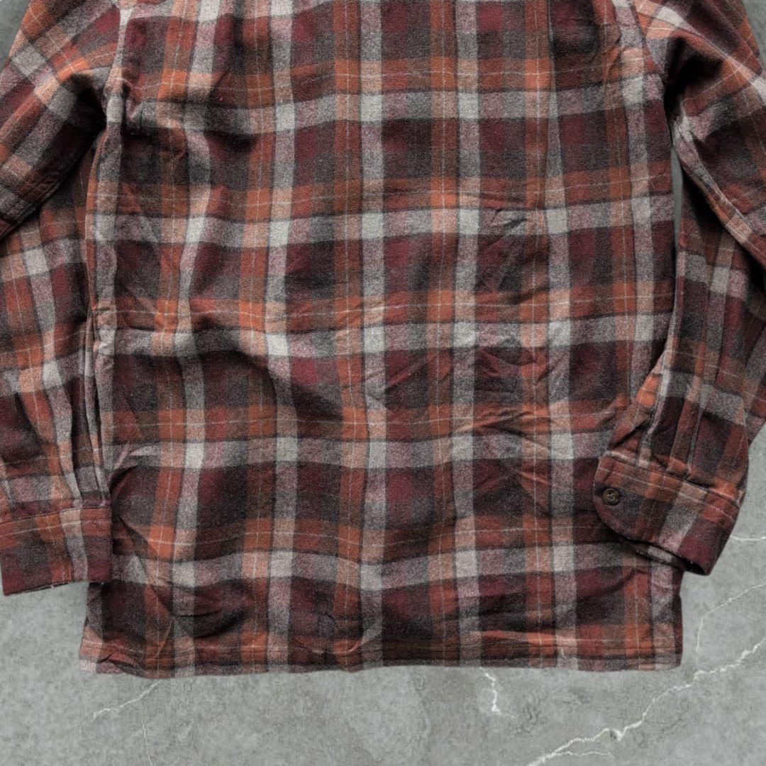 服*り様 ペンドルトン ボードシャツ ウール Mサイズ ブラウン系 マルチカラー
