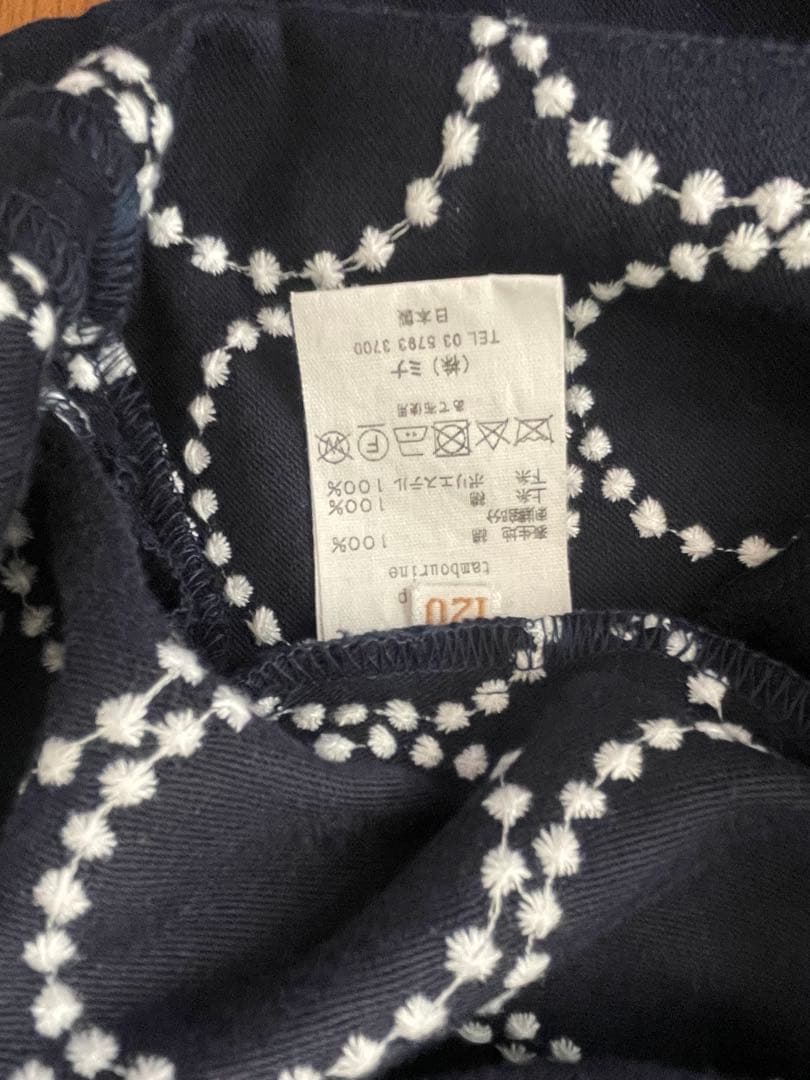 ミナペルホネン　タンバリンワンピース　120