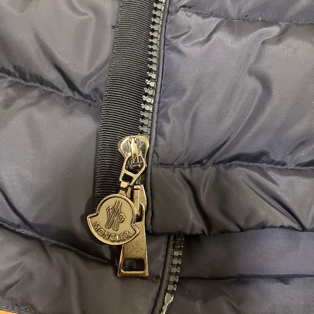 モンクレール　ダウンジャケット　ロングコート　フラメッテ　ネイビー　1