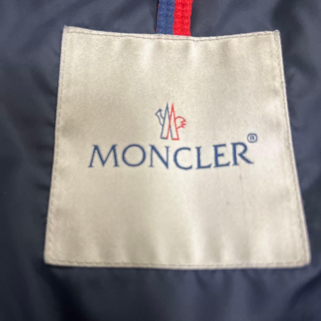 モンクレール　ダウンジャケット　ロングコート　フラメッテ　ネイビー　1