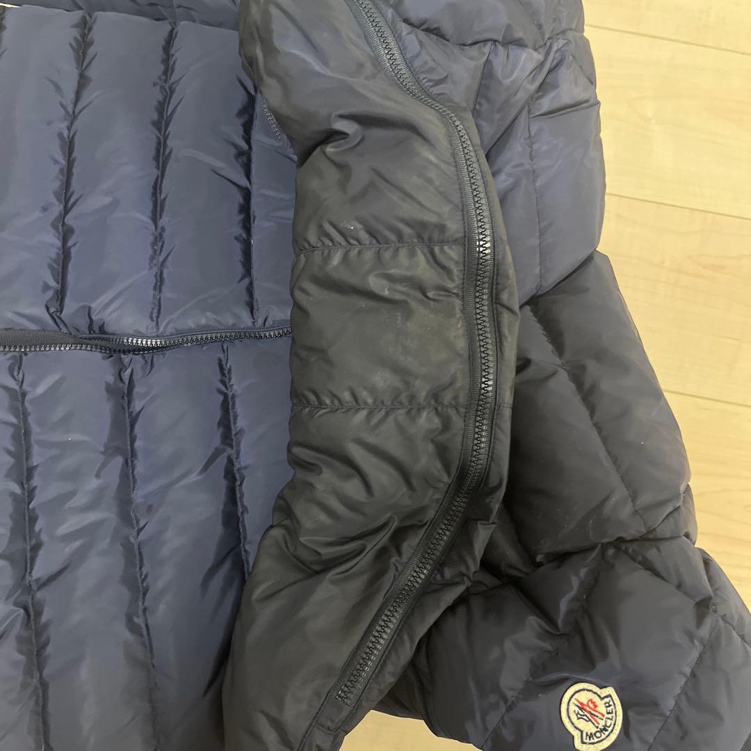 モンクレール　ダウンジャケット　ロングコート　フラメッテ　ネイビー　1