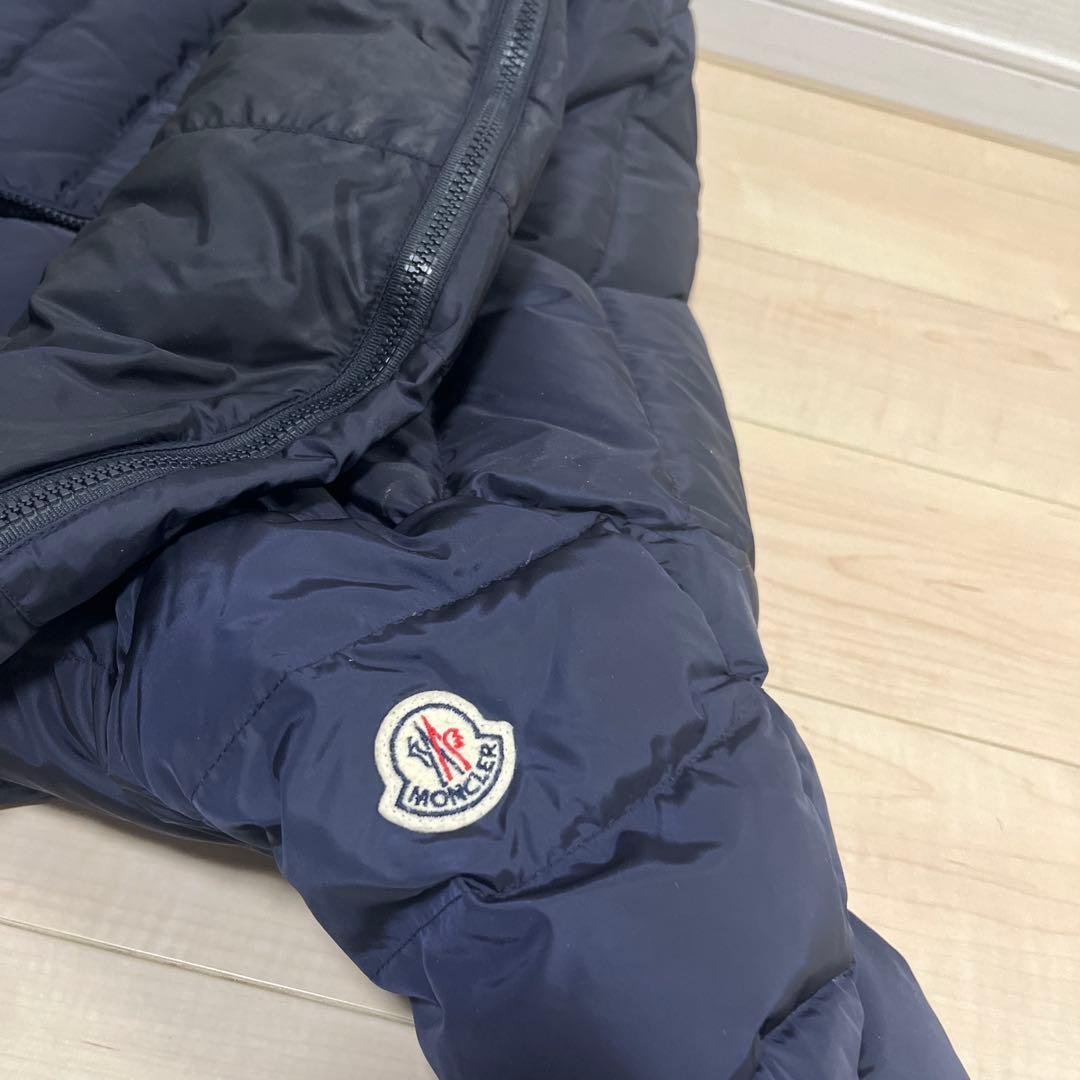 モンクレール　ダウンジャケット　ロングコート　フラメッテ　ネイビー　1