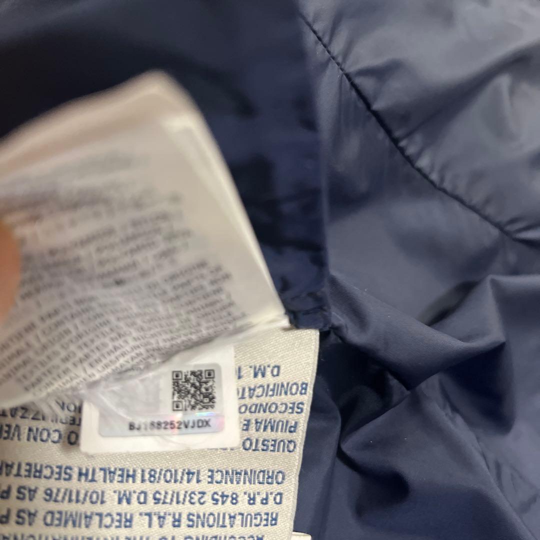 モンクレール　ダウンジャケット　ロングコート　フラメッテ　ネイビー　1