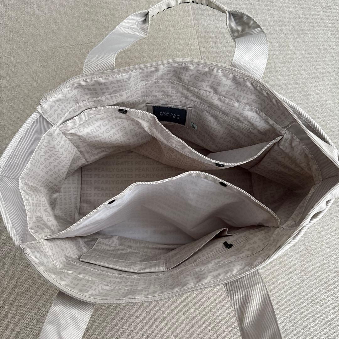 PEARLY GATES メッシュトートバッグ ベージュ