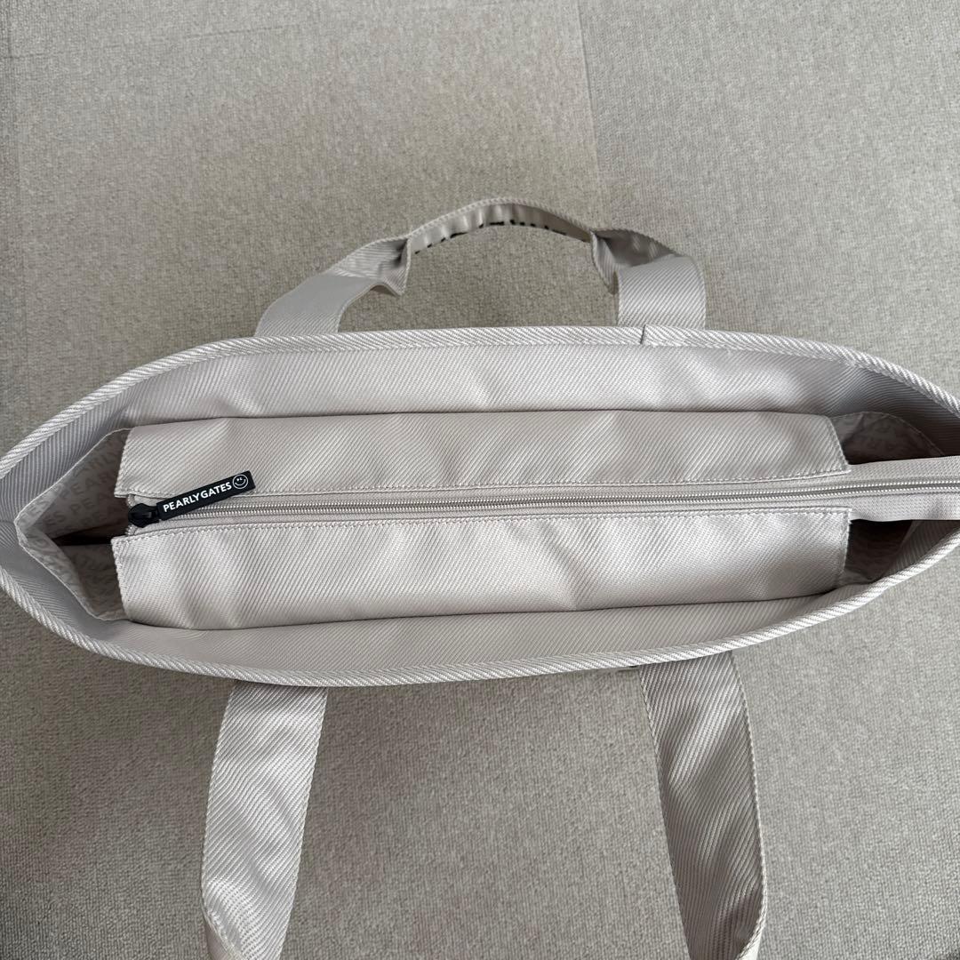 PEARLY GATES メッシュトートバッグ ベージュ