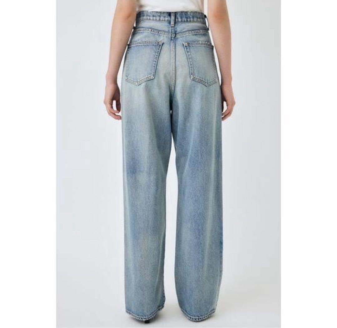 m*.様 新品　即日発送❣️マウジー　moussyハイウエストワイドレッグデニム