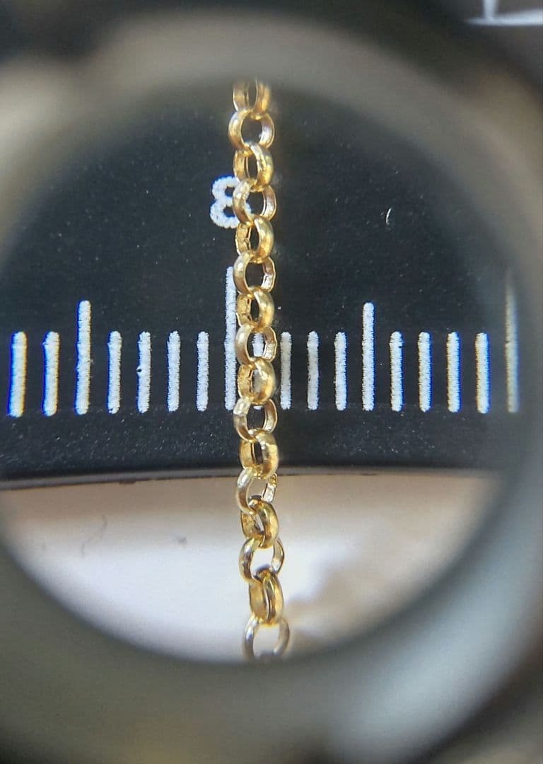 K18ネックレス デザインチェーン ロールチェーン