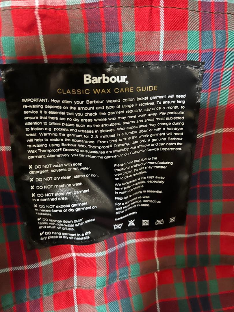 Barour x BARACUTA バブアーバラクータG9 新品S 希少サイズ