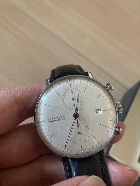 JUNGHANS ユンハンス 自動巻き クロノグラフ シンプル文字盤 ジャンク