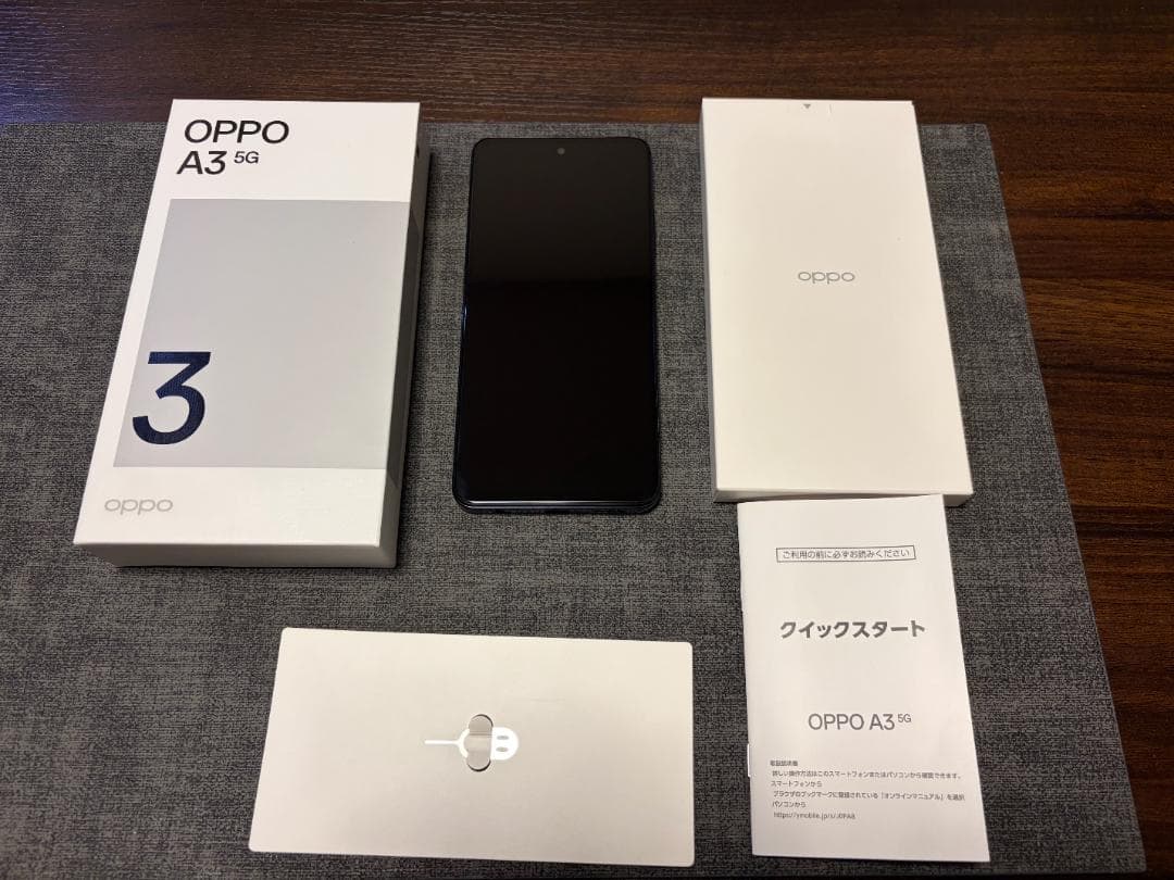 【超美品】OPPO A3 5G ブラック Y!mobile版 SIMフリー