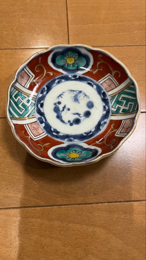 骨董品　色絵花模様 陶磁器皿 20枚セット　江戸（文政7年）