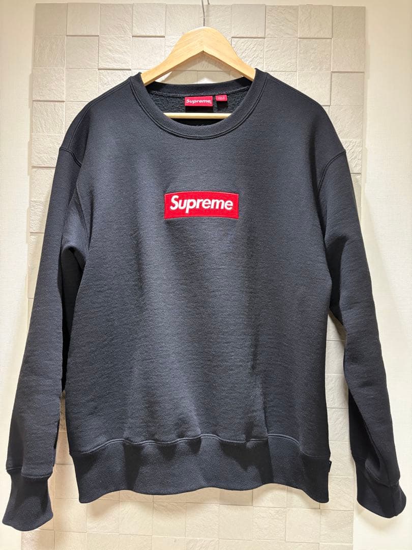 Supreme Box Logo Crewneck 22FW【BLACK／M】