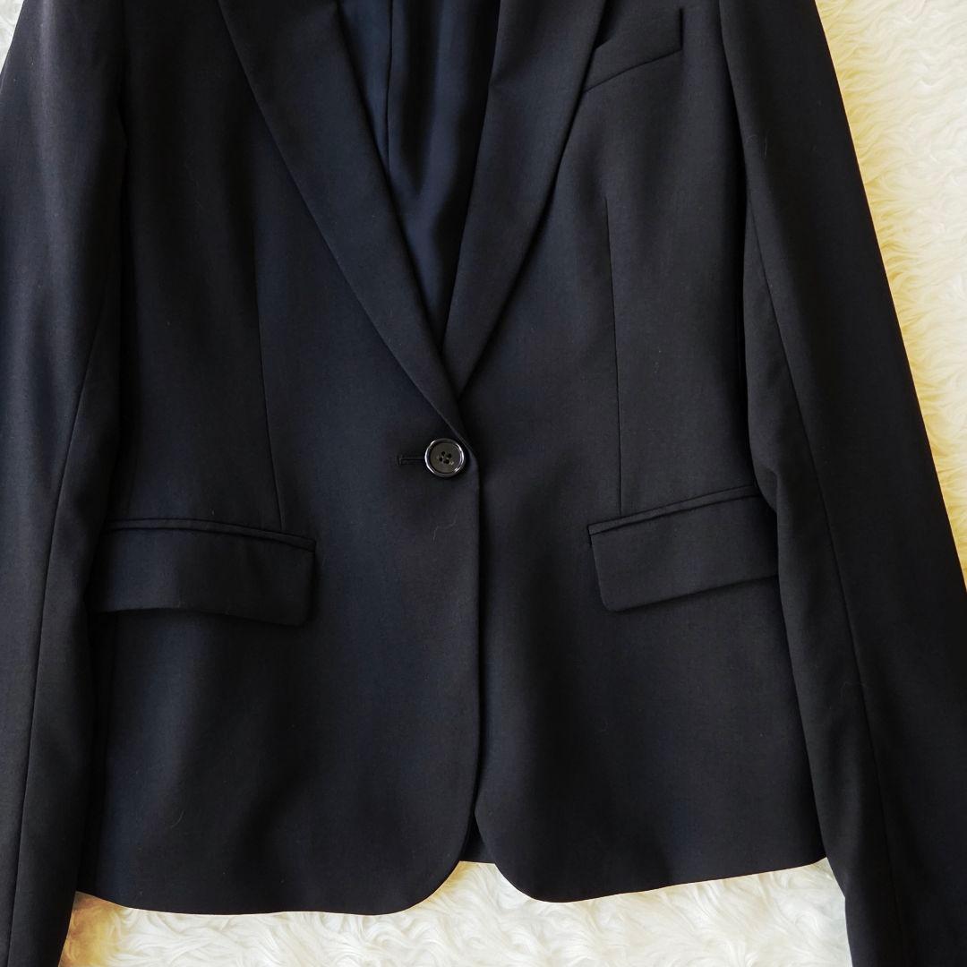 美品✨セオリー　テーラード　1B　パンツスーツ　セットアップ　ストレッチ　黒　S