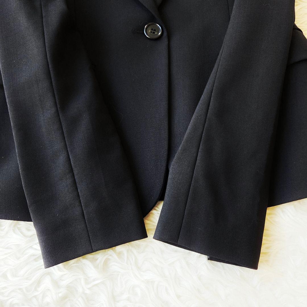 美品✨セオリー　テーラード　1B　パンツスーツ　セットアップ　ストレッチ　黒　S