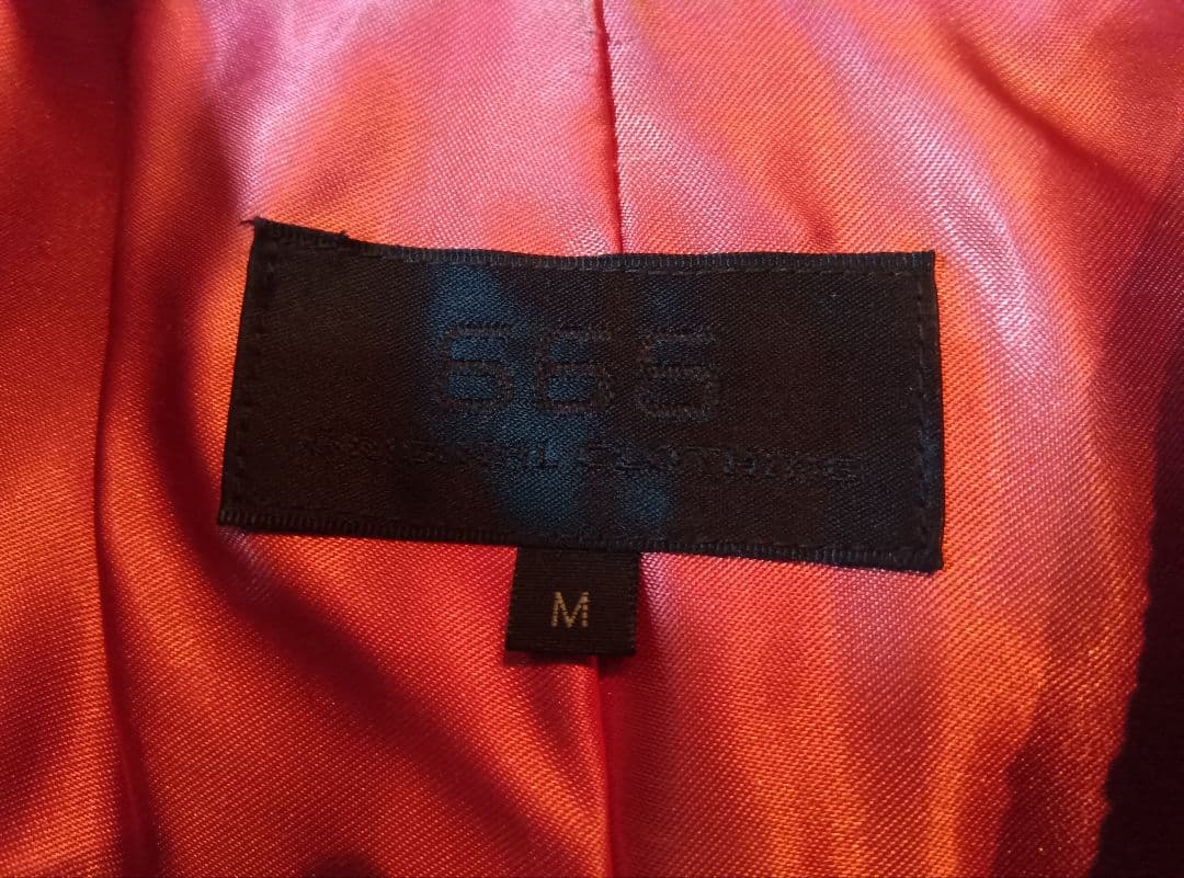 シングルレザーライダースマンダリンカラーブルゾンMブラック黒