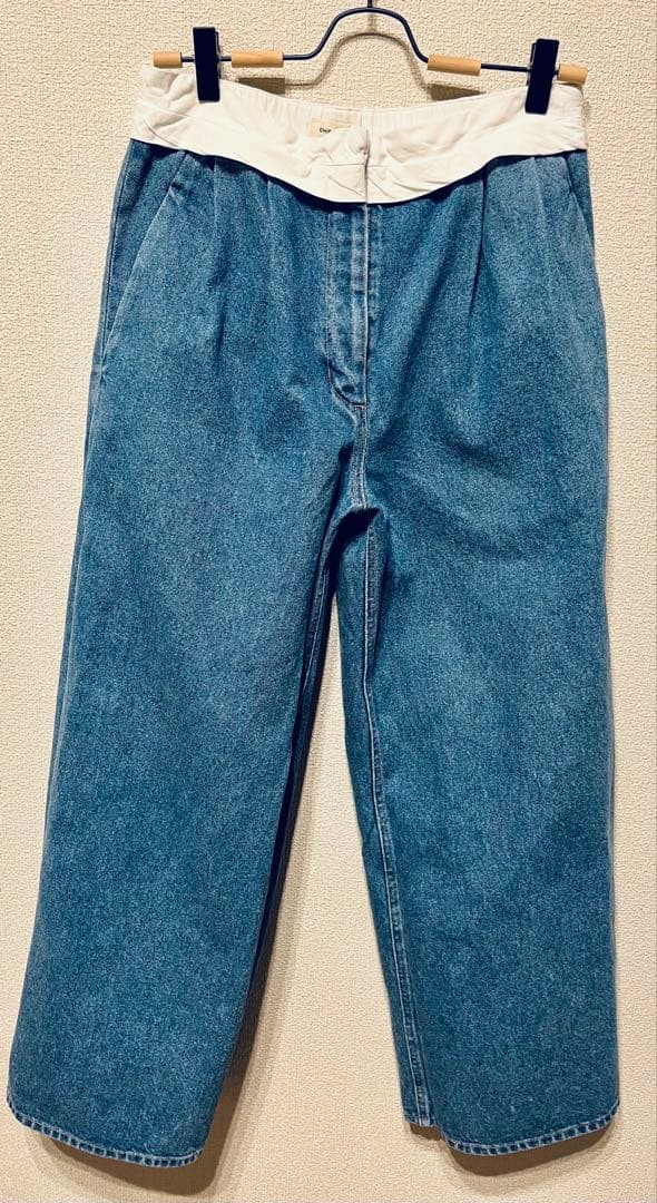 chieko+ ◆ marvelt denim pants サイズ36 sky◆