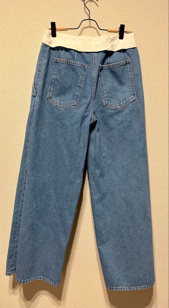 chieko+ ◆ marvelt denim pants サイズ36 sky◆
