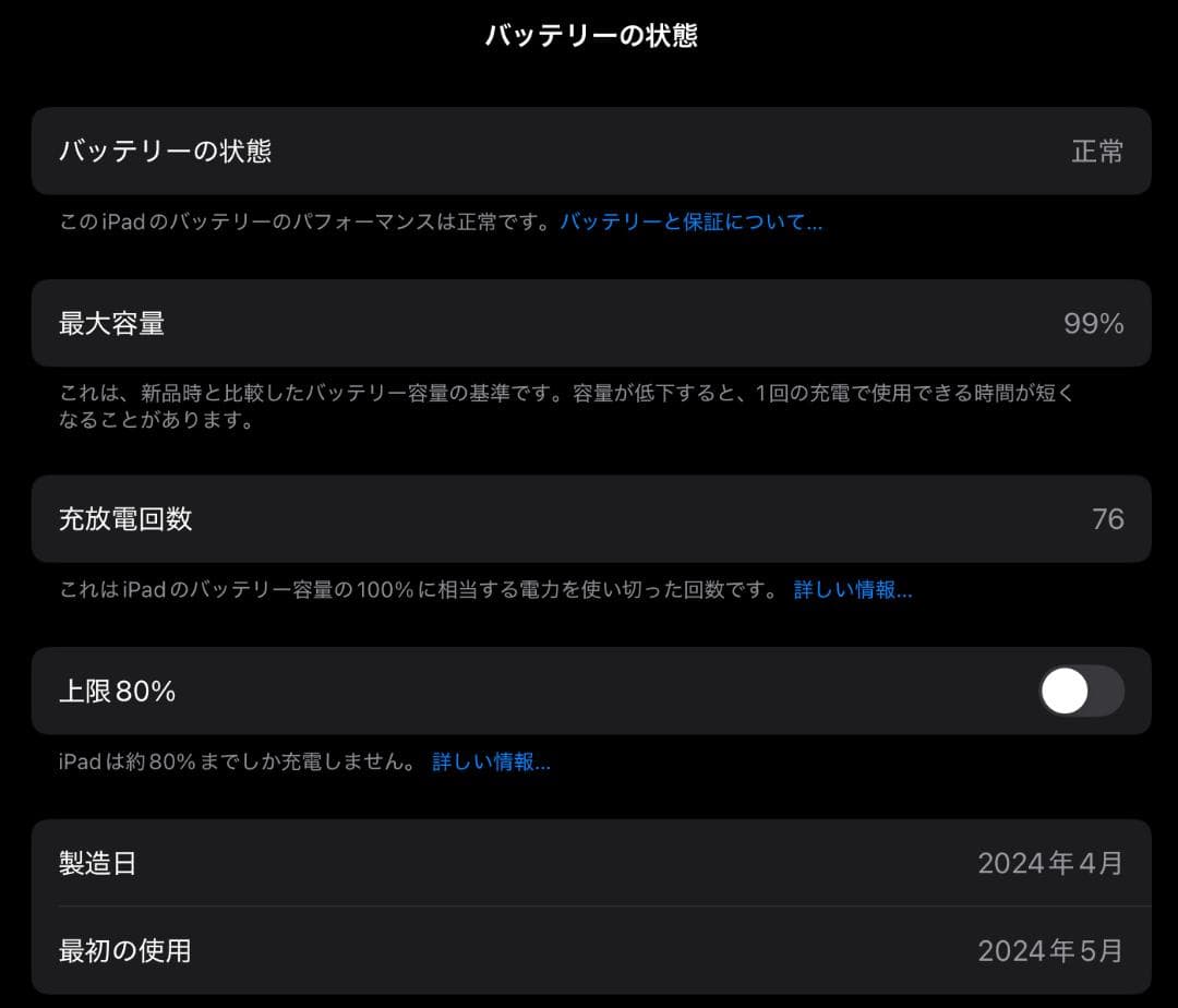 13インチ iPad Pro Wi-Fiモデル 1TB スペースブラック