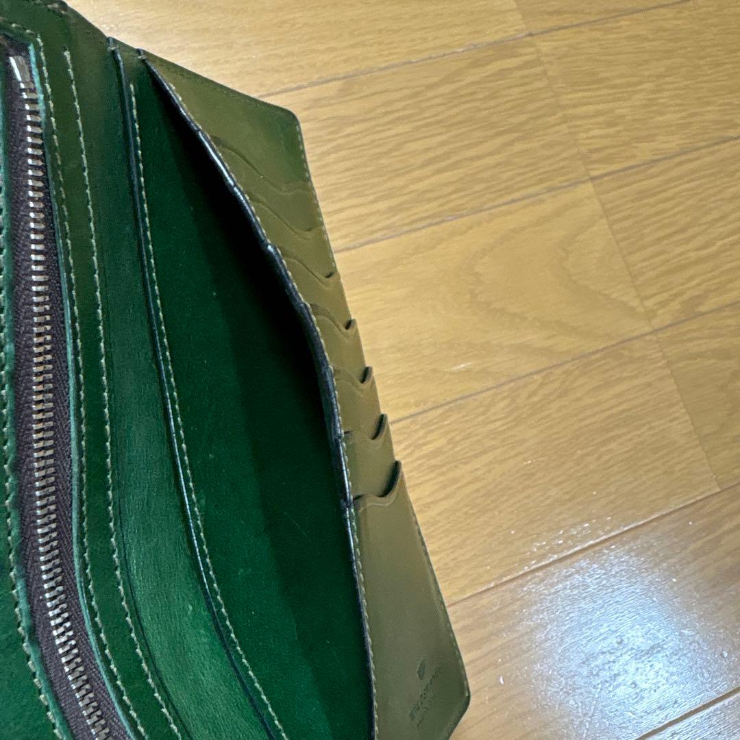 お*屋様 ワイルドスワンズ　別注　クリムト　型押しサドル×ブッテーロ　チョコ×グ