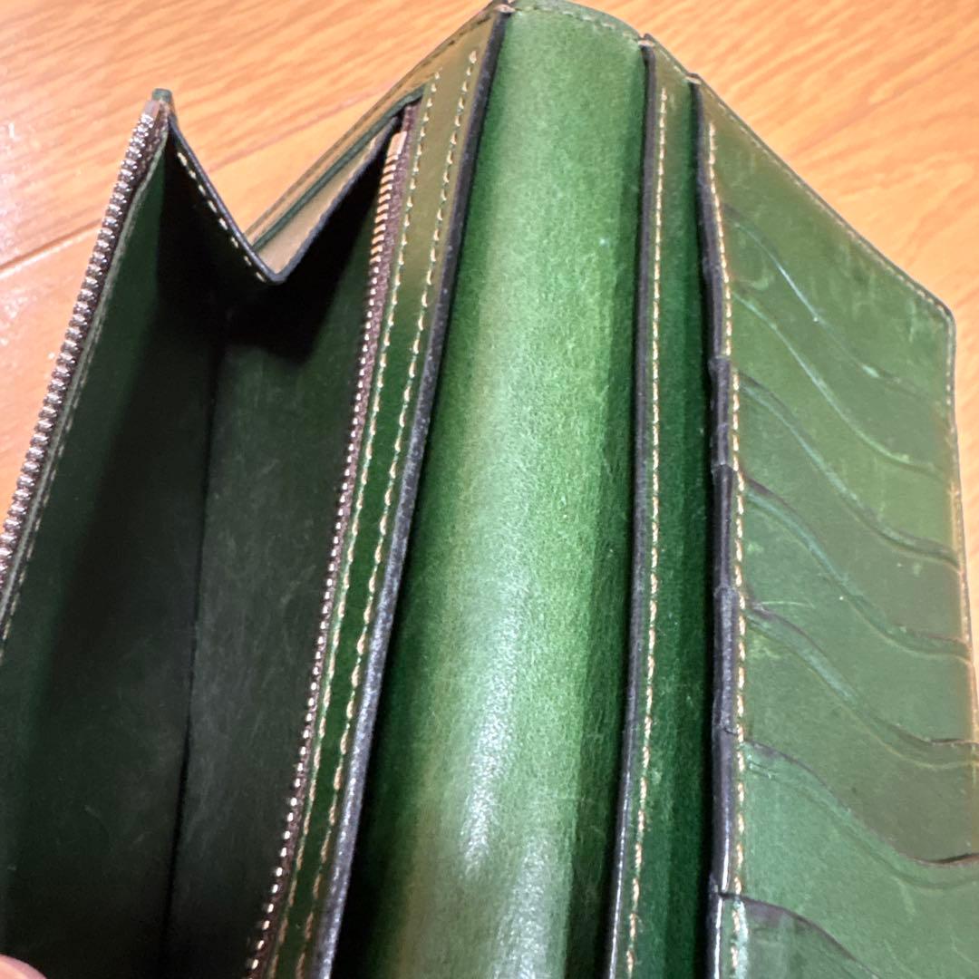 お*屋様 ワイルドスワンズ　別注　クリムト　型押しサドル×ブッテーロ　チョコ×グ