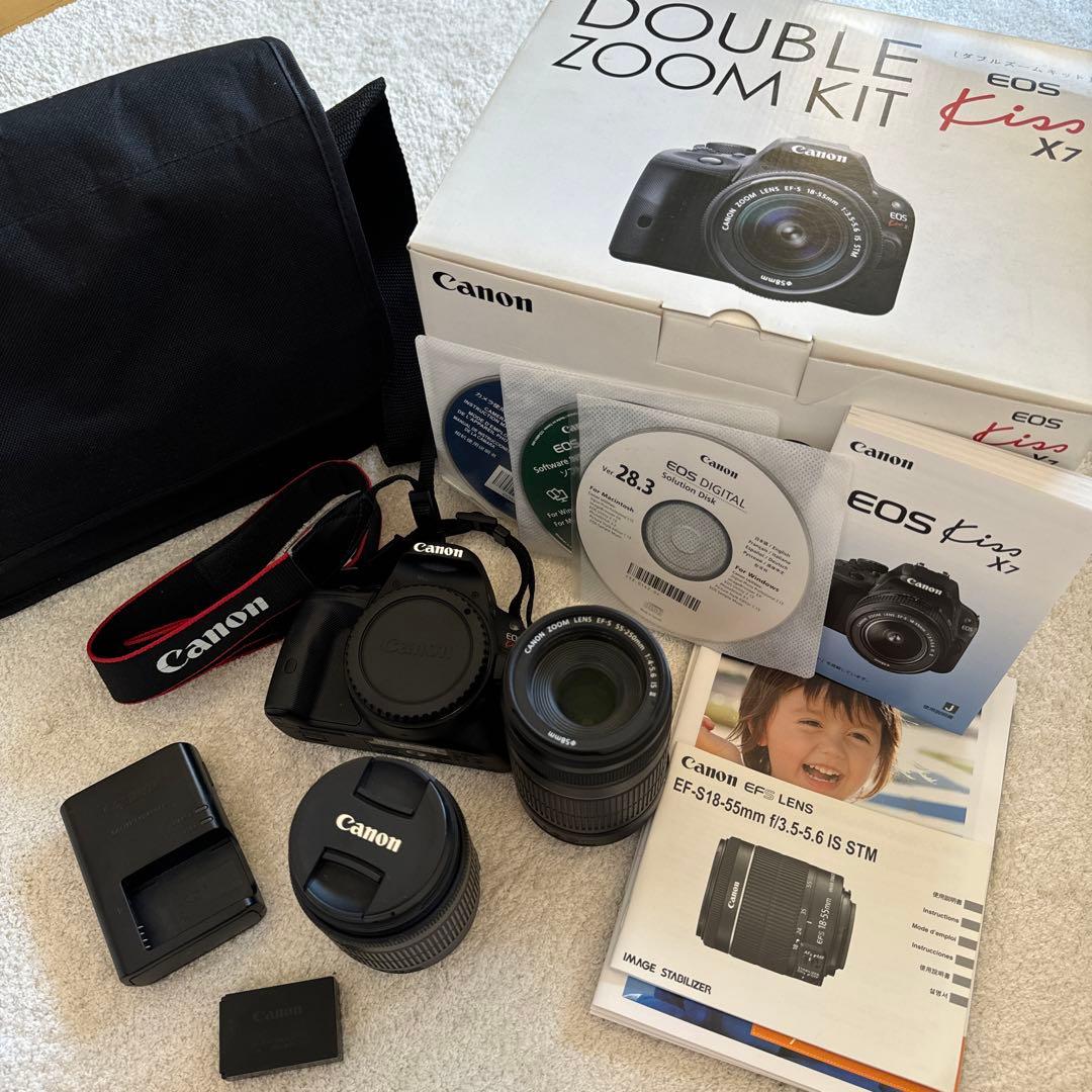 【動作確認済み】Canon EOS Kiss X7 一眼レフセット