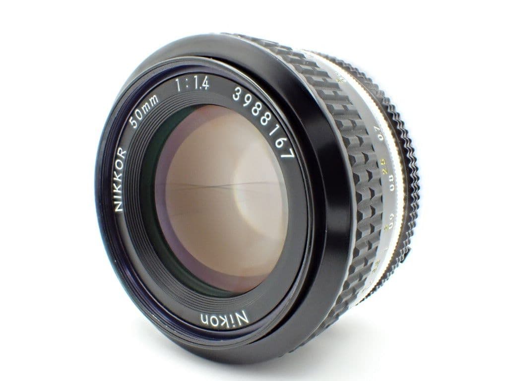 【美品】Nikon Ai 50mm f1.4 純正キャップ&フィルター付き