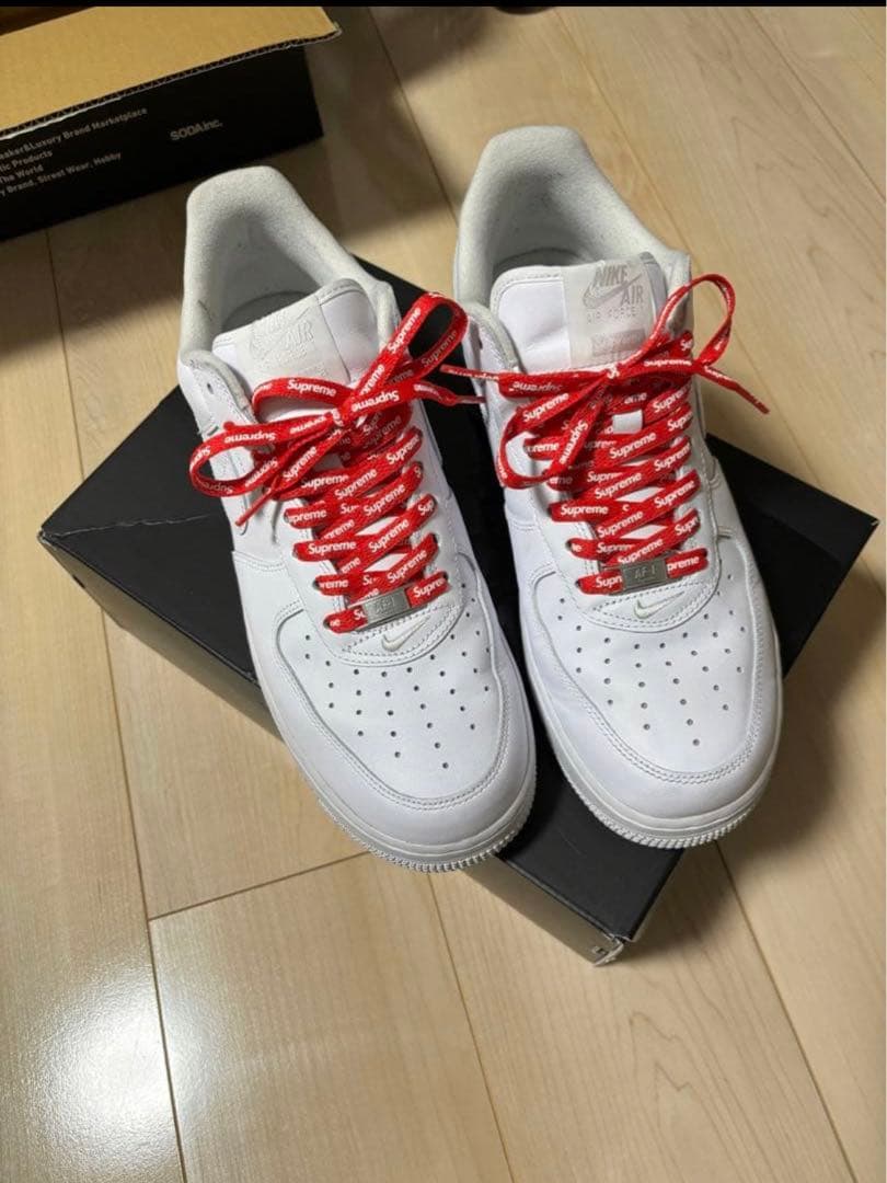 シュプリーム×NIKE エアフォース1 28cm 完美品