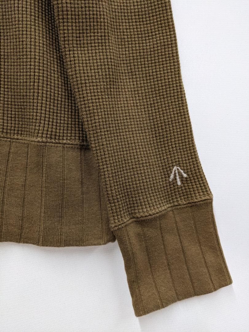 ナイジェルケーボン/ビッグワッフルタートルネックプルオーバー/ヘビーオンス