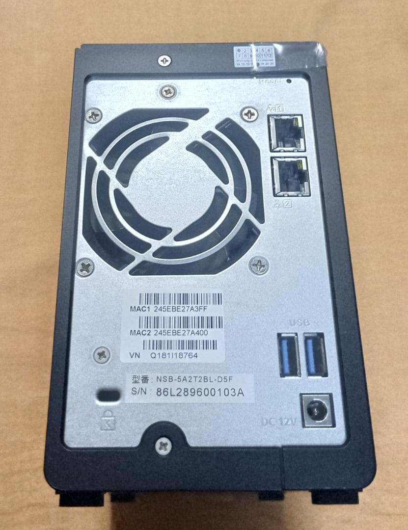 ★【美品】5TB QNAP OEM NAS TS-231P同等品