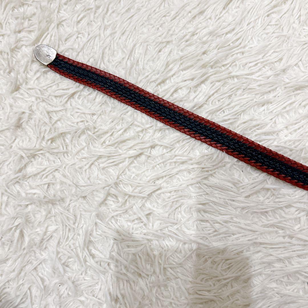 TIBERIO FERRETTI ベルト イタリア製　バイカラー　レッド