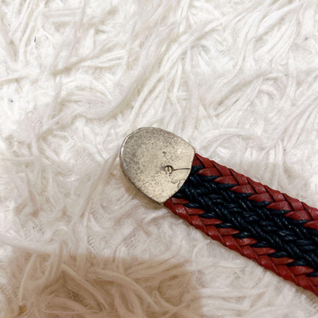 TIBERIO FERRETTI ベルト イタリア製　バイカラー　レッド