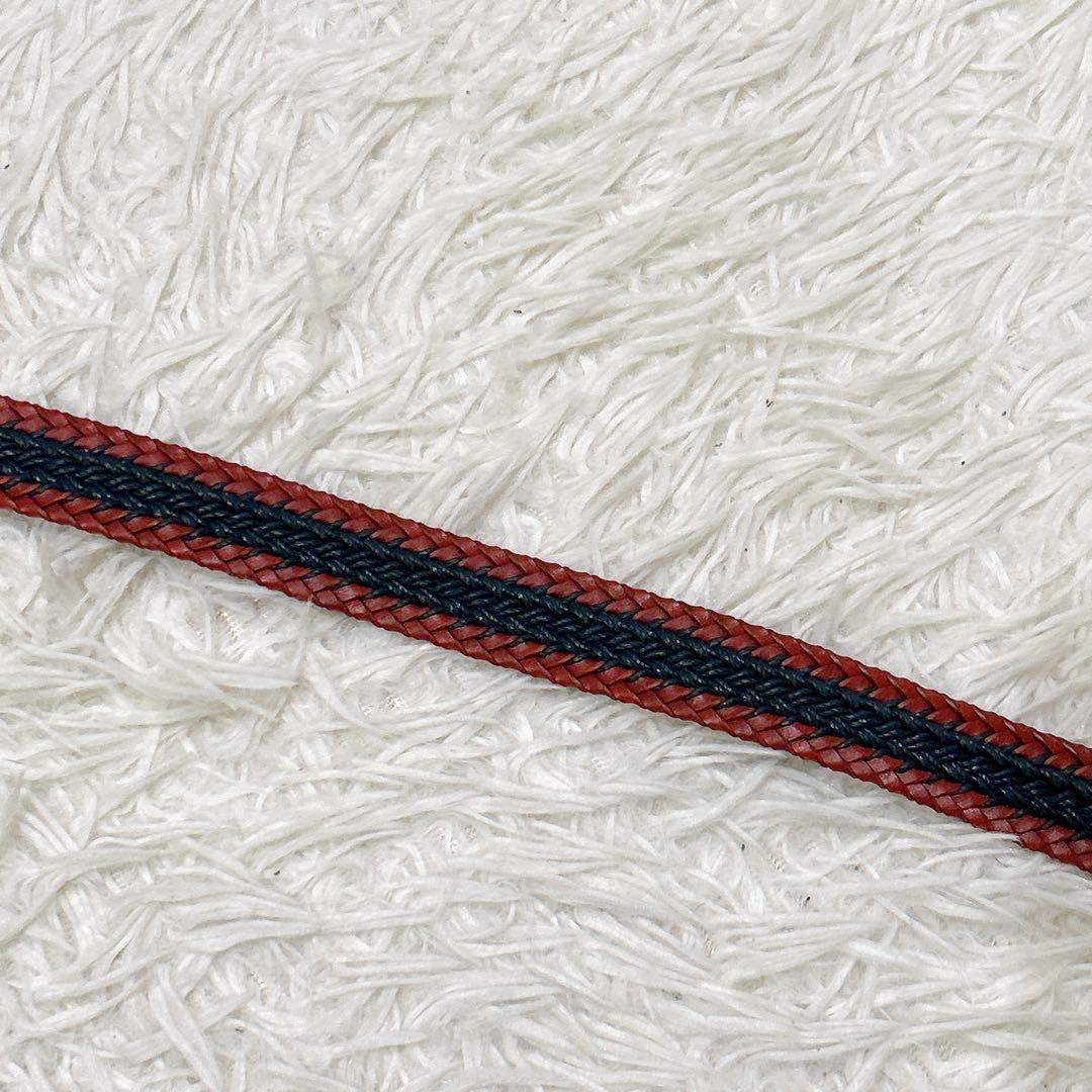 TIBERIO FERRETTI ベルト イタリア製　バイカラー　レッド