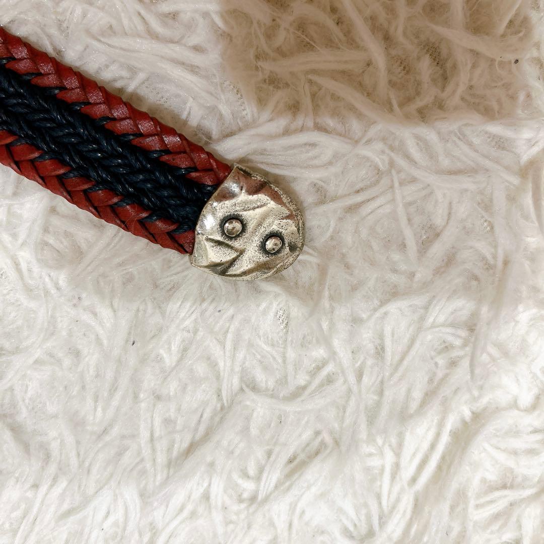 TIBERIO FERRETTI ベルト イタリア製　バイカラー　レッド