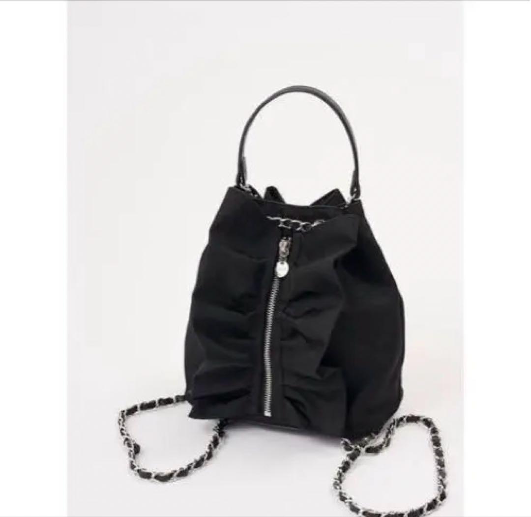 CELFORD セルフォード チェーンショルダーフリルサック バックパック