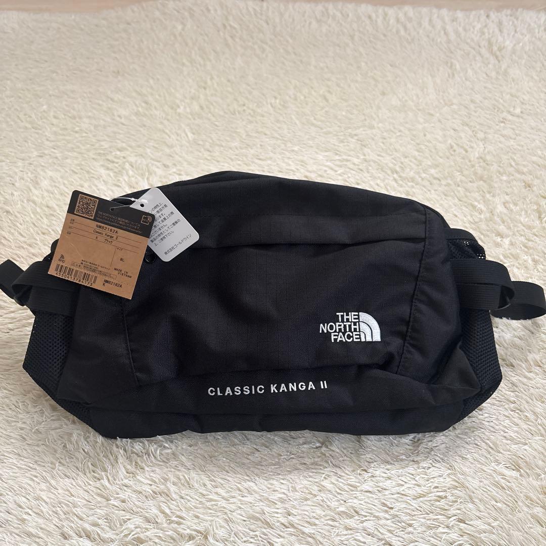 【未使用】ノースフェイス クラシックカンガ2 ボディバッグ 黒