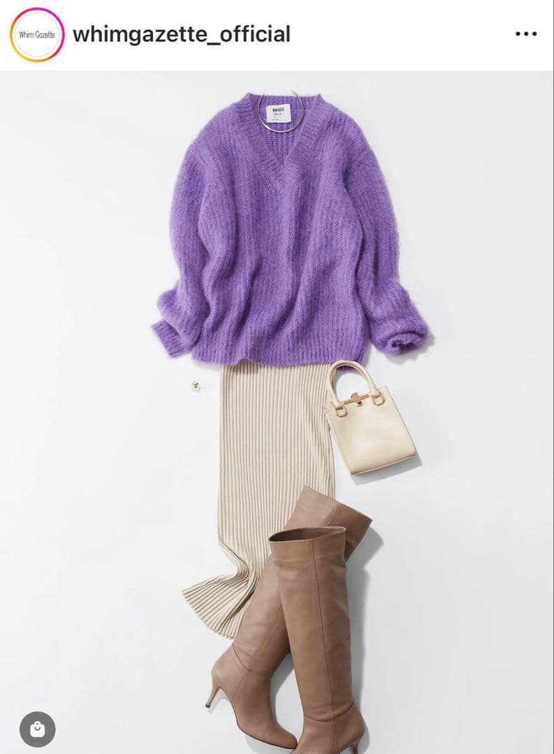 Whim Gazette【長谷川京子さんコラボ】モヘヤプルオーバー