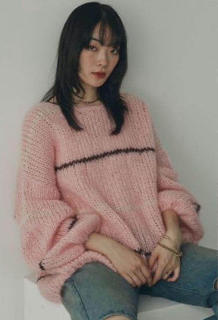 極美品　別注　完売品 mici BAILA掲載 ピンク ニット ROSEBUD